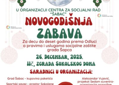 НАЈАВА НОВОГОДИШЊЕ ЗАБАВЕ