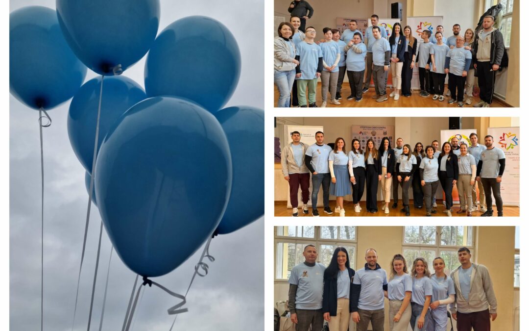 Плави балони изнад Соколског дома