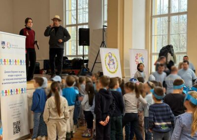 Плави балони изнад Соколског дома